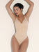 Deep Contour Seamless Thong Bodysuit with Front Zipper